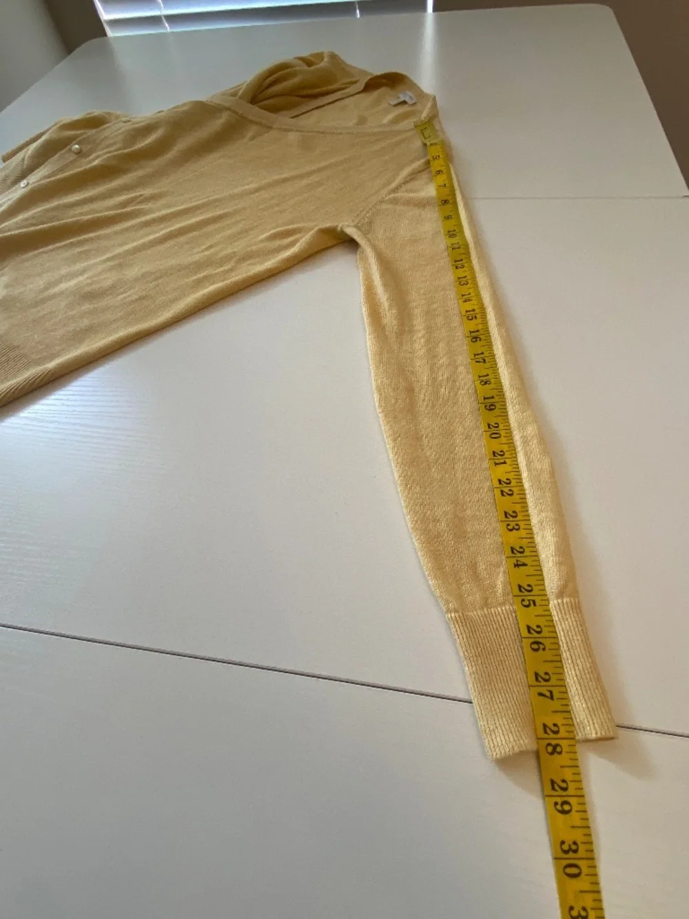 Garnet Hill Easy Linen Drape-Front Cardigan Size Small - Picture 15 of 15